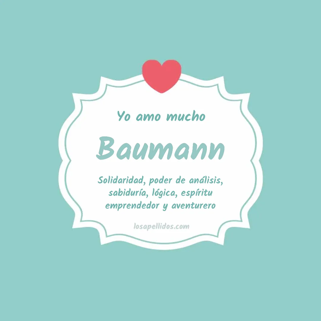 Yo amo mucho Baumann