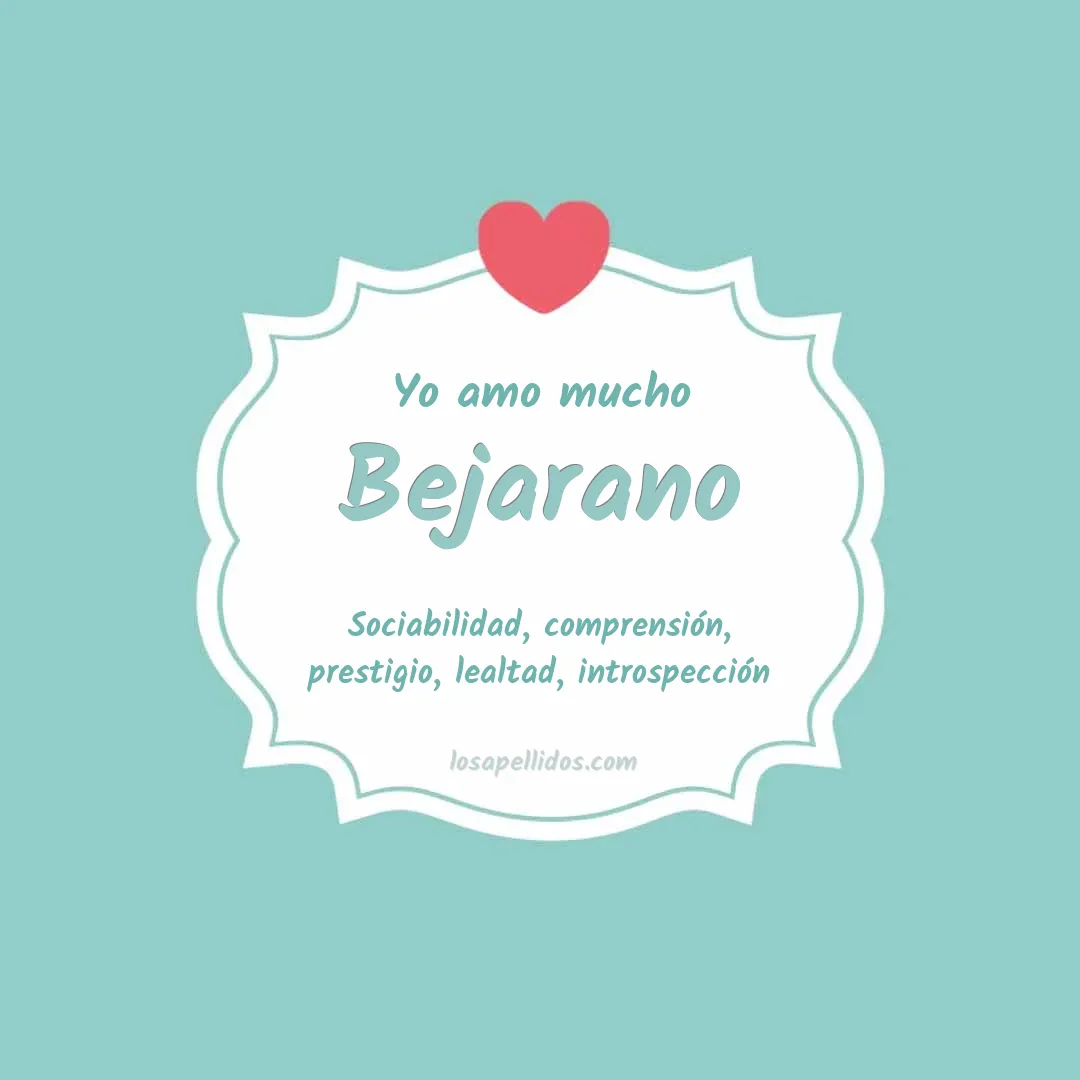 Yo amo mucho Bejarano