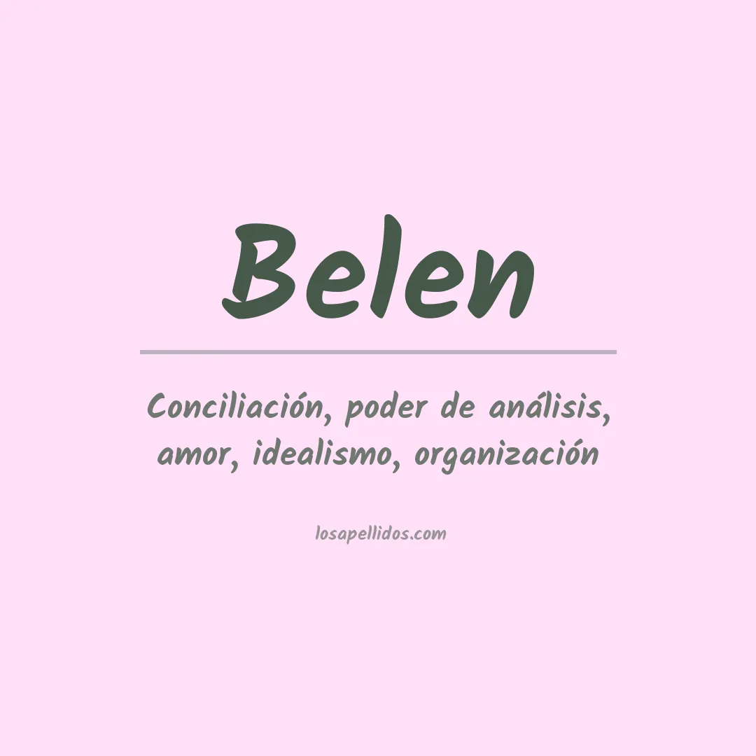 Significado del Apellido Belen