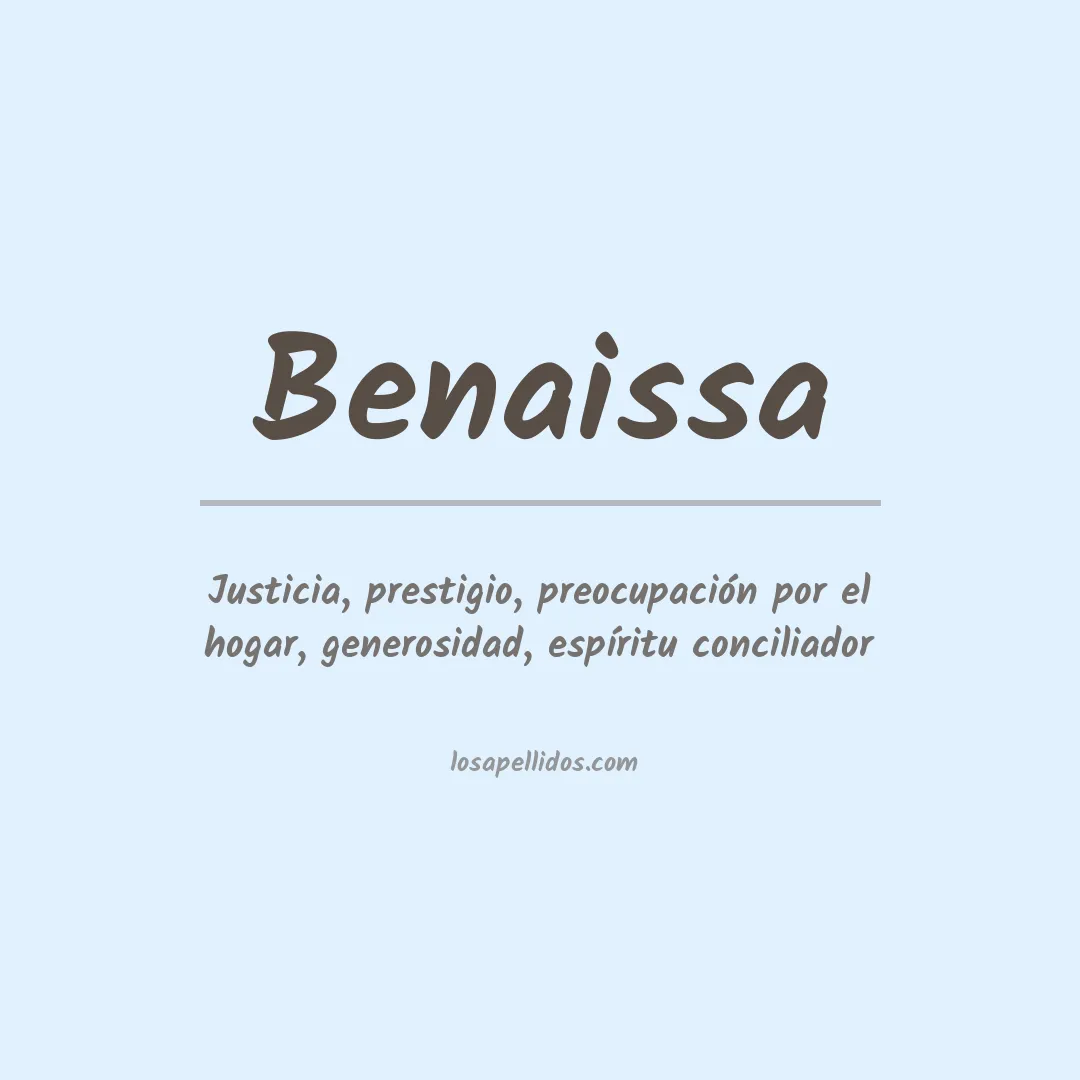 Apellido Benaissa
