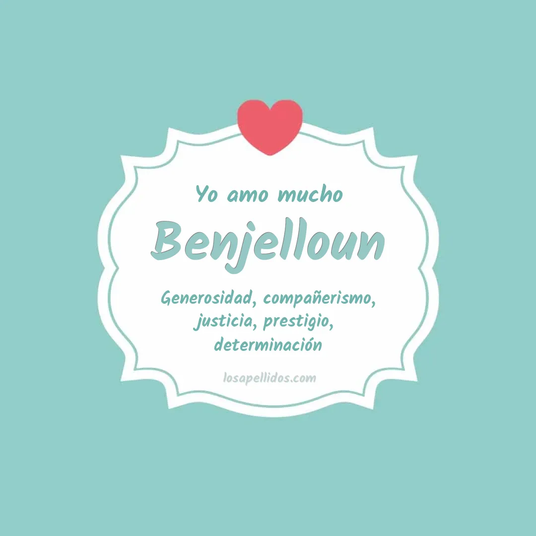 Yo amo mucho Benjelloun