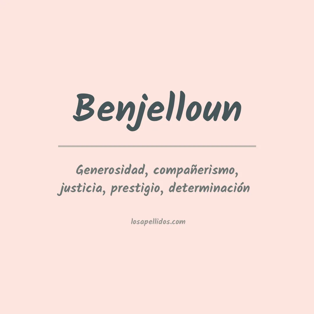 Apellido Benjelloun