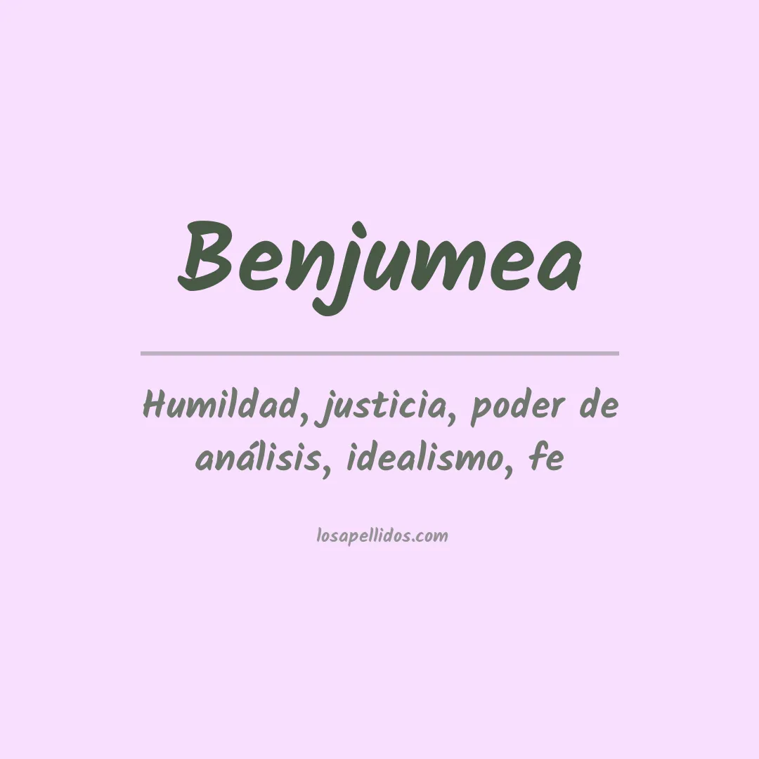 Significado del Apellido Benjumea
