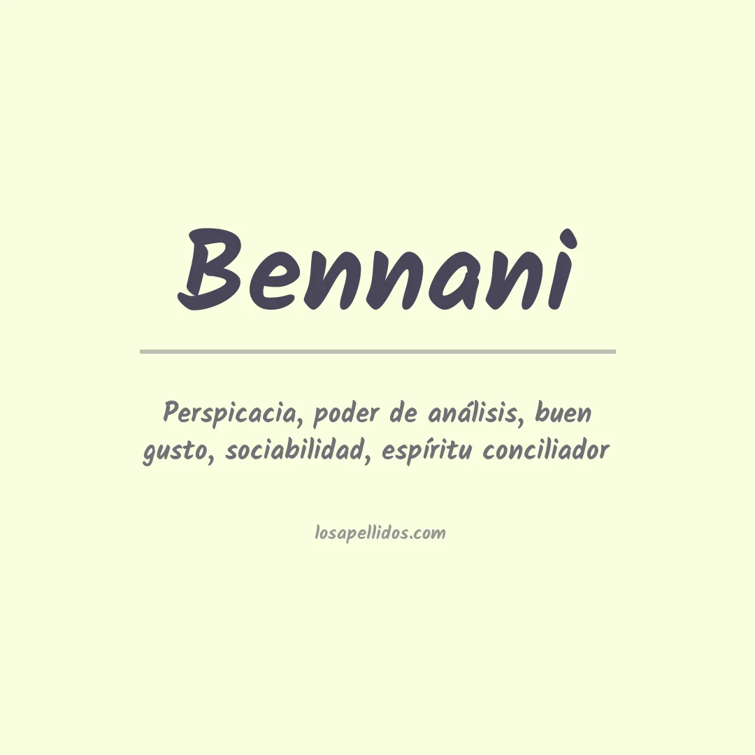 Apellido Bennani