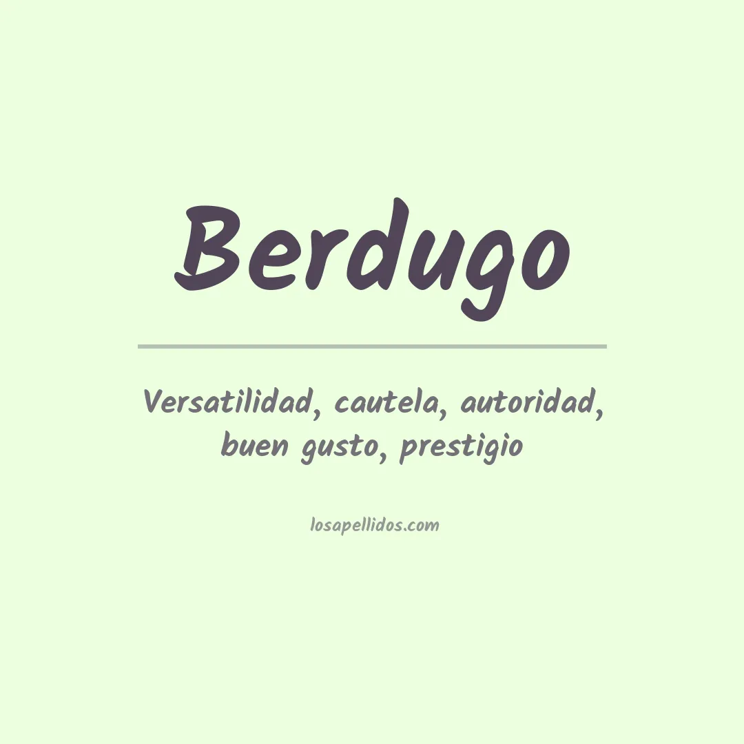 Significado del Apellido Berdugo