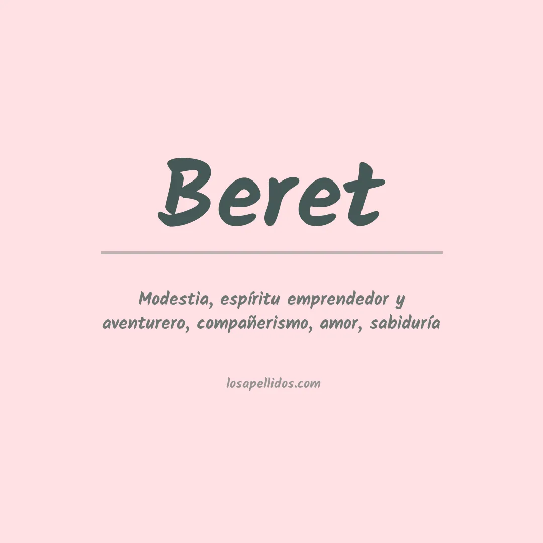 Significado del Apellido Beret