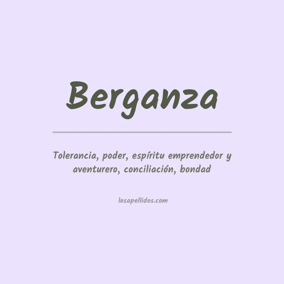 Significado del Apellido Berganza