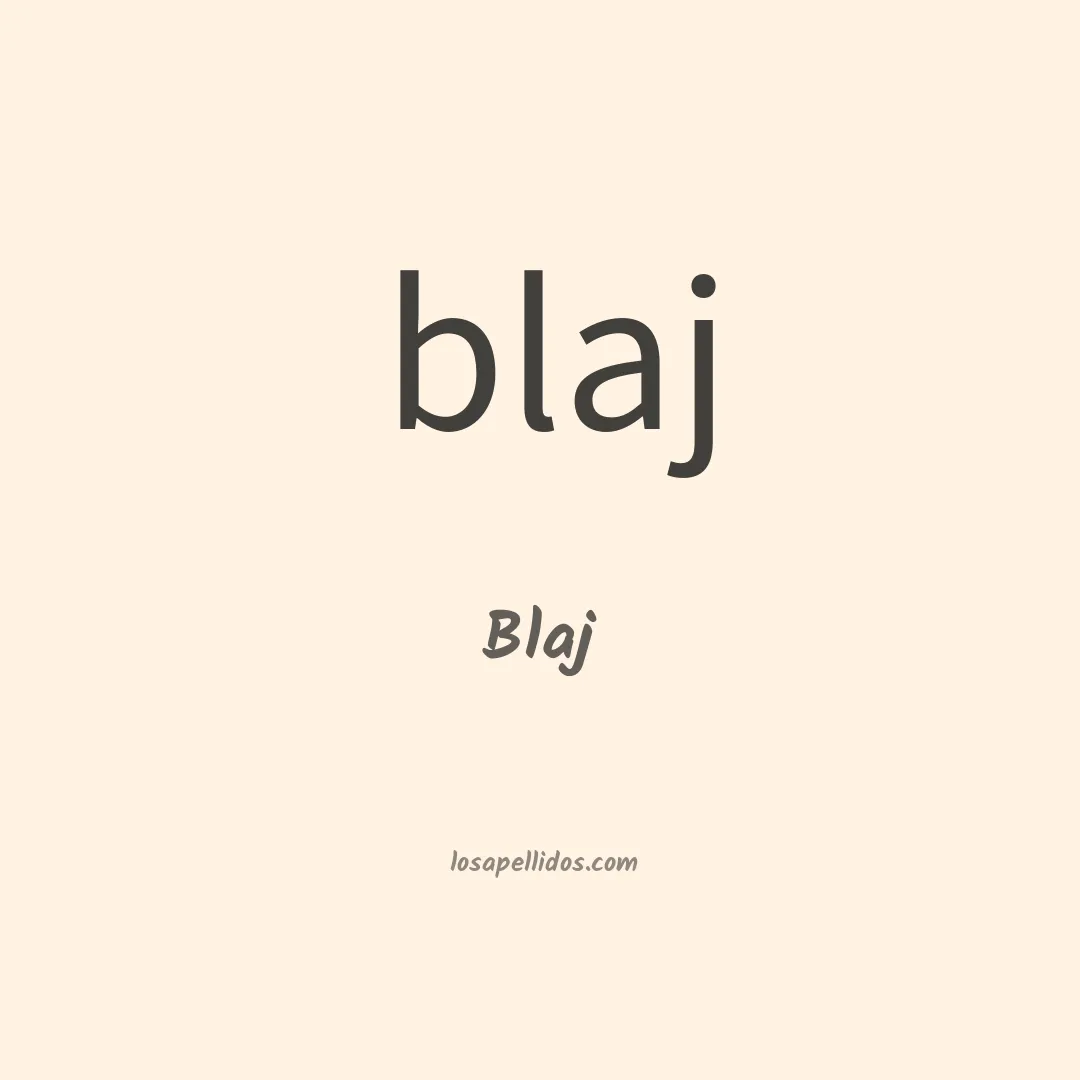 Blaj en chino