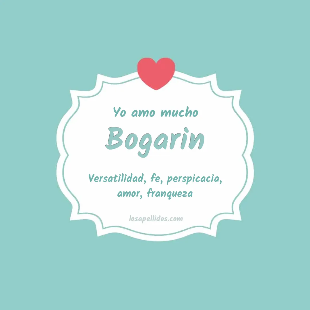 Yo amo mucho Bogarin