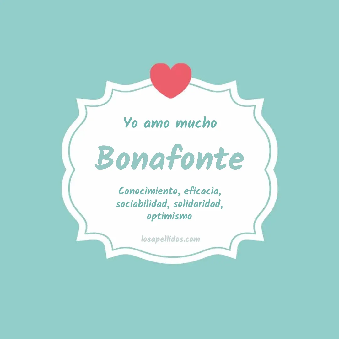 Yo amo mucho Bonafonte