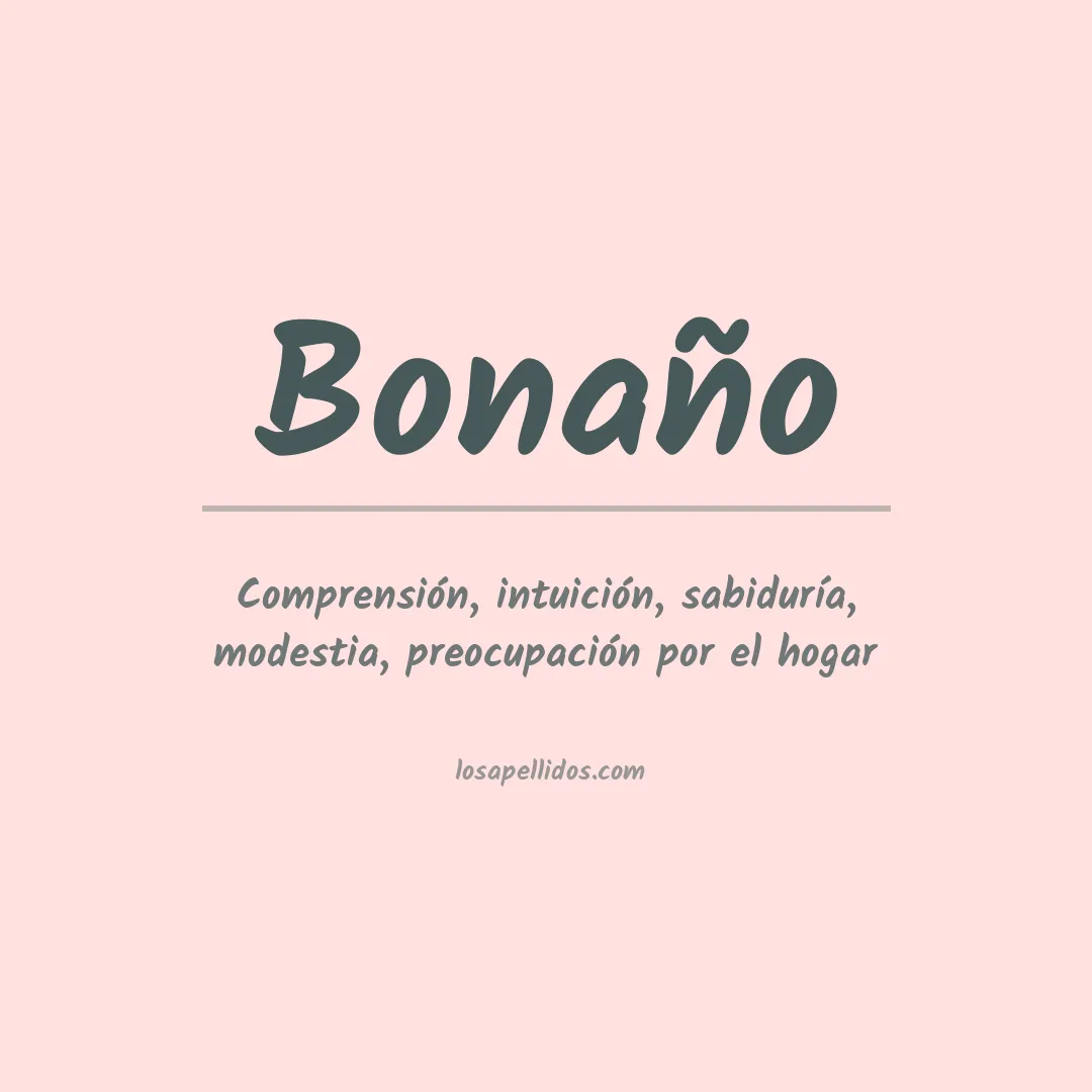 Significado del Apellido Bonaño