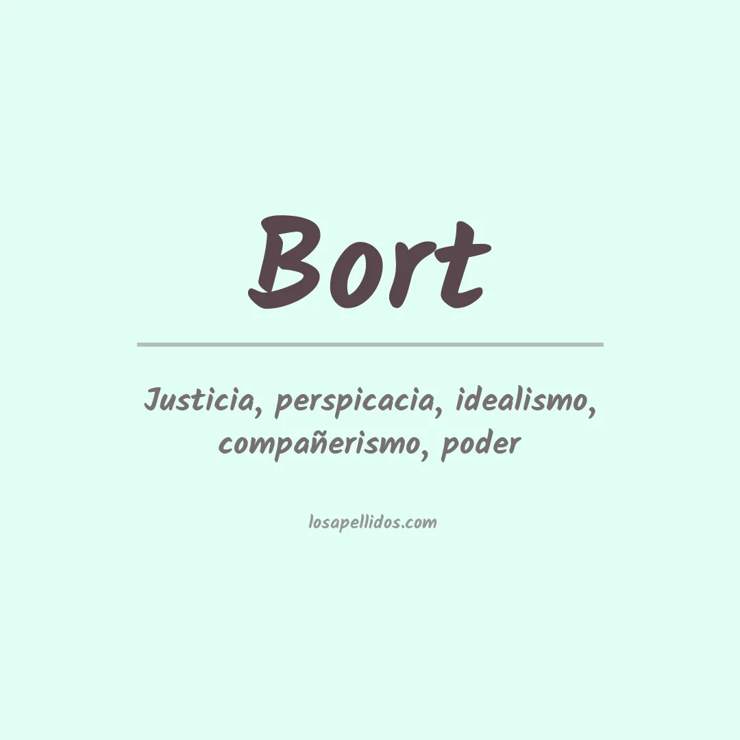 Significado del Apellido Bort