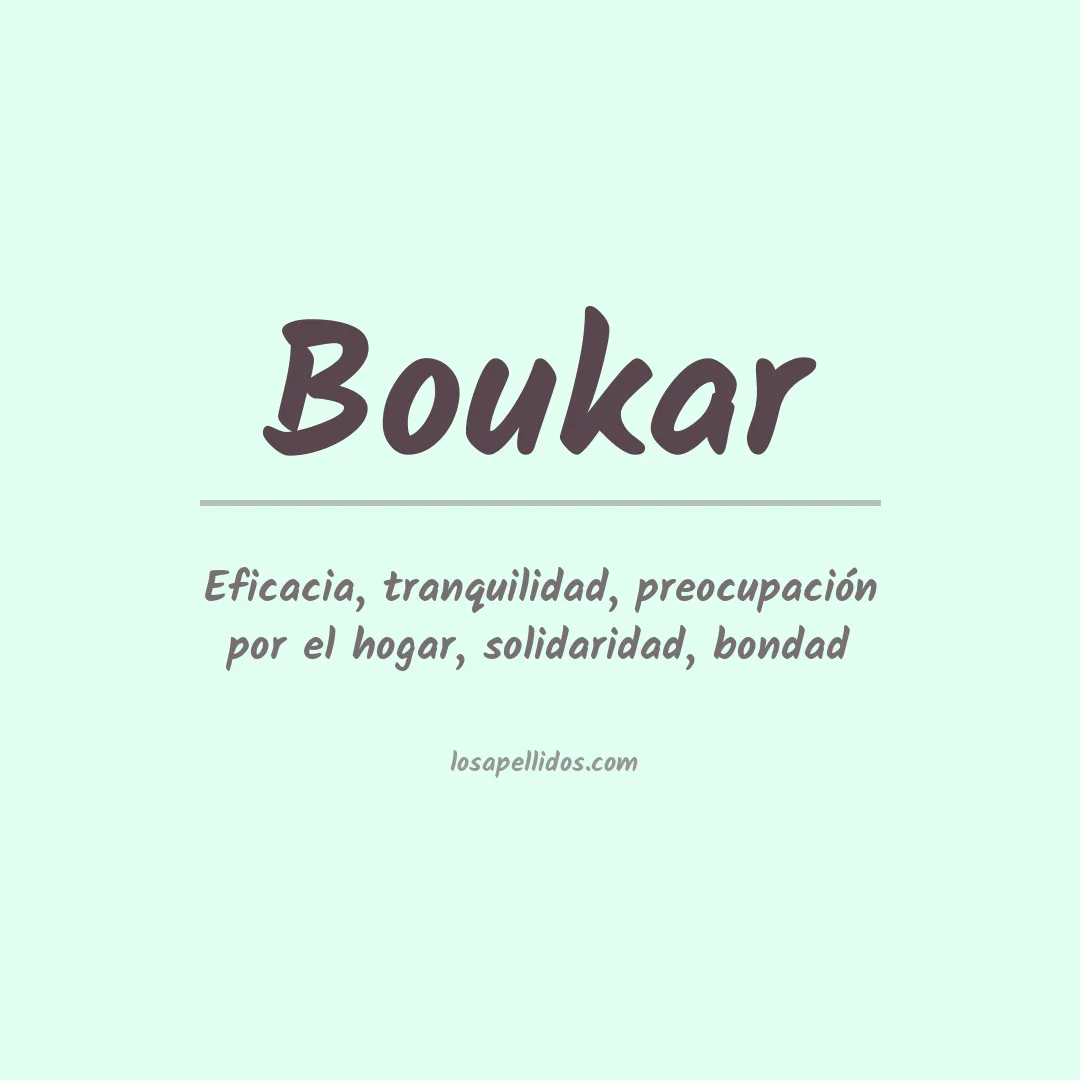 Apellido Boukar