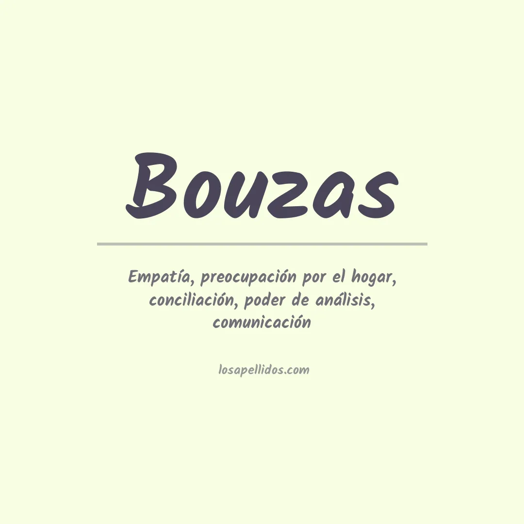 Significado del Apellido Bouzas
