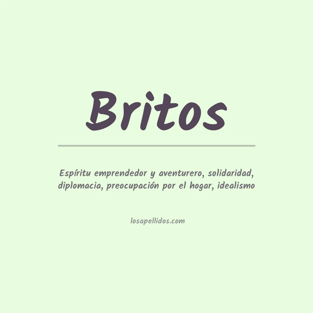Significado del Apellido Britos