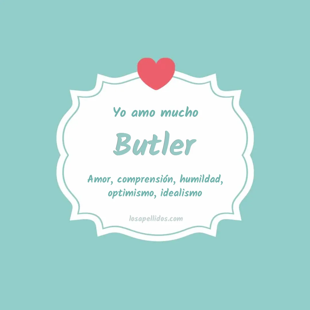 Yo amo mucho Butler