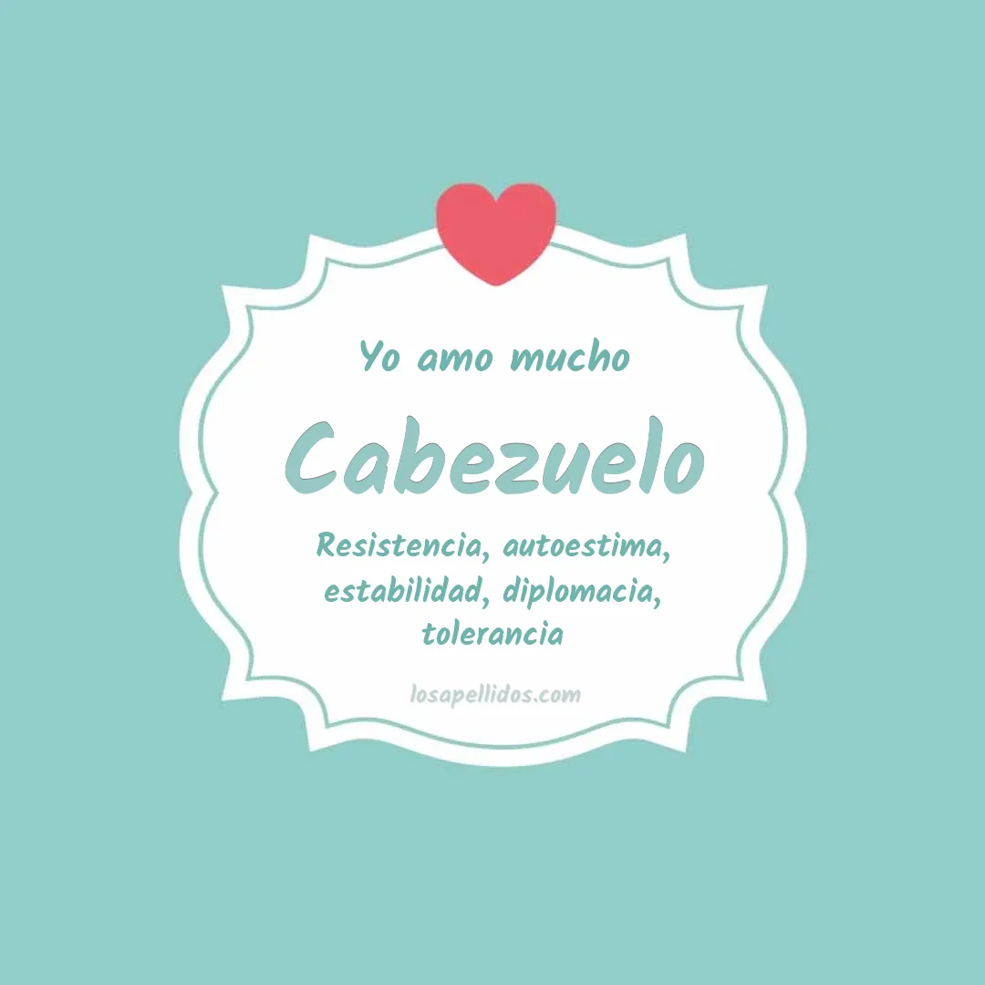 Yo amo mucho Cabezuelo