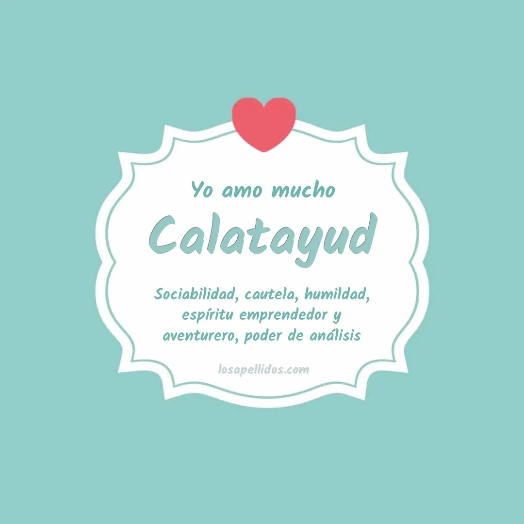 Yo amo mucho Calatayud