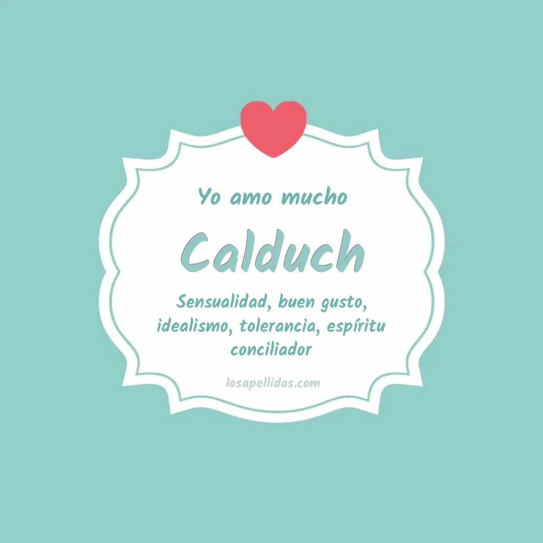 Yo amo mucho Calduch