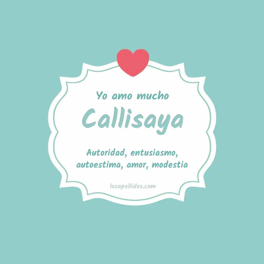 Yo amo mucho Callisaya