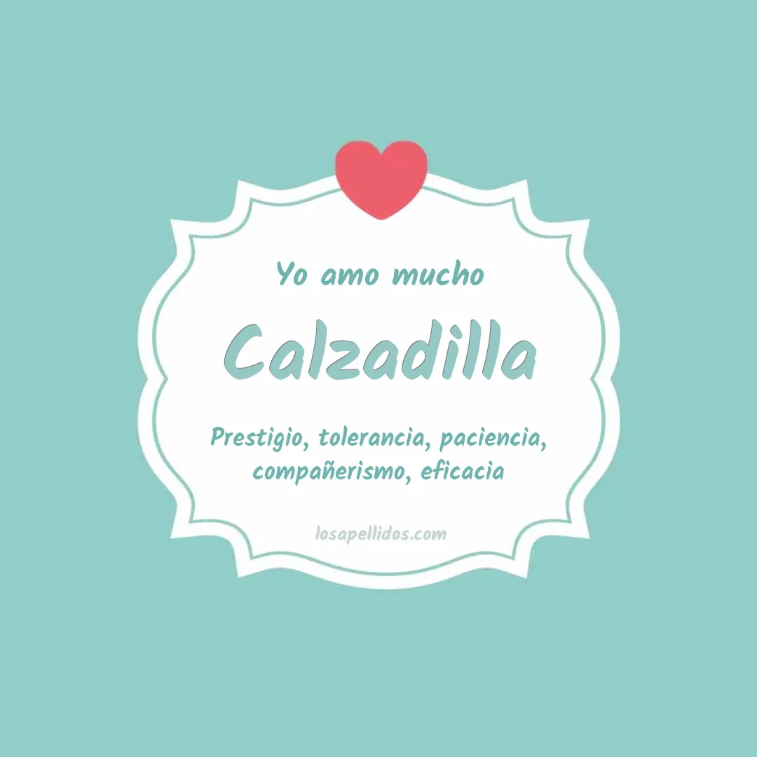 Yo amo mucho Calzadilla