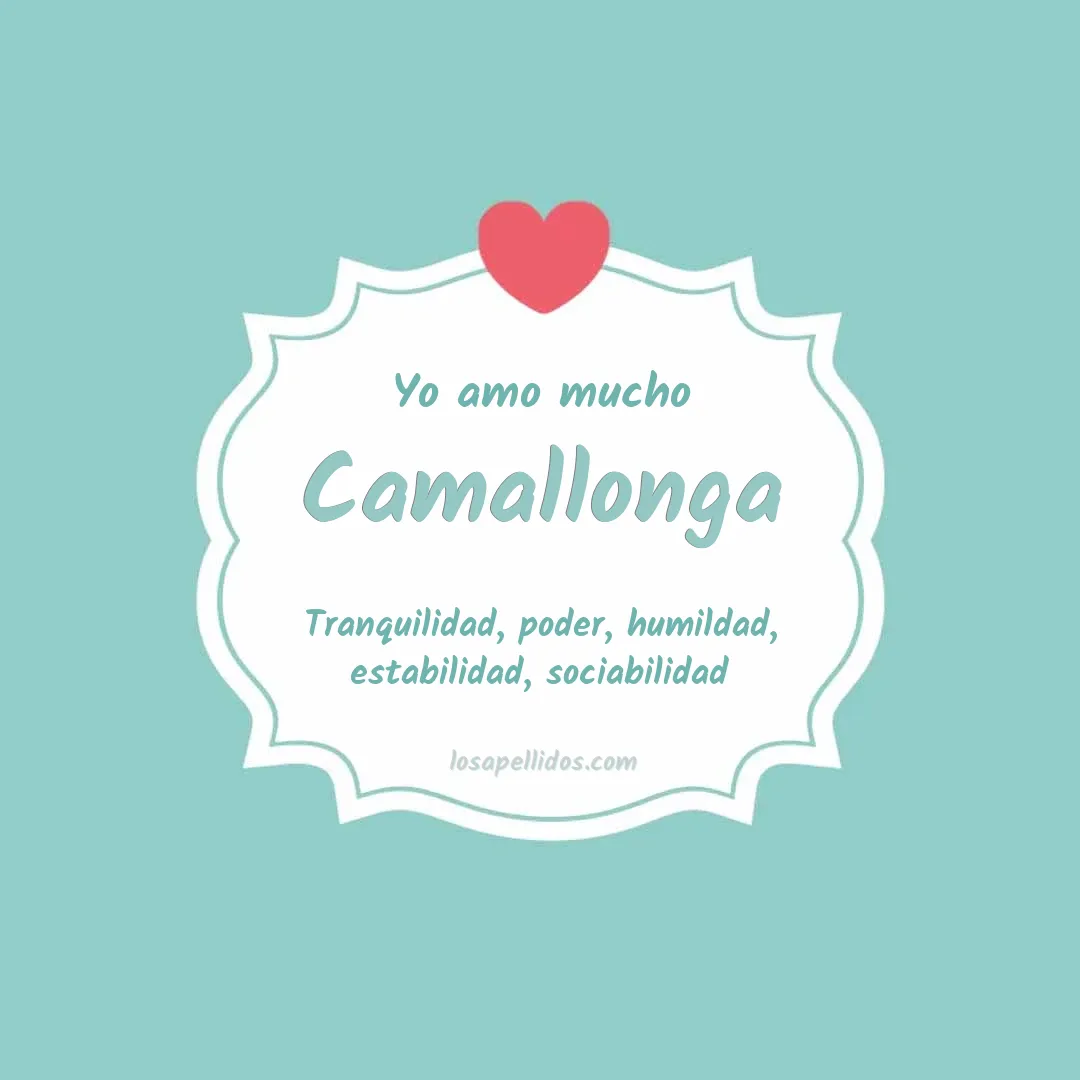 Yo amo mucho Camallonga