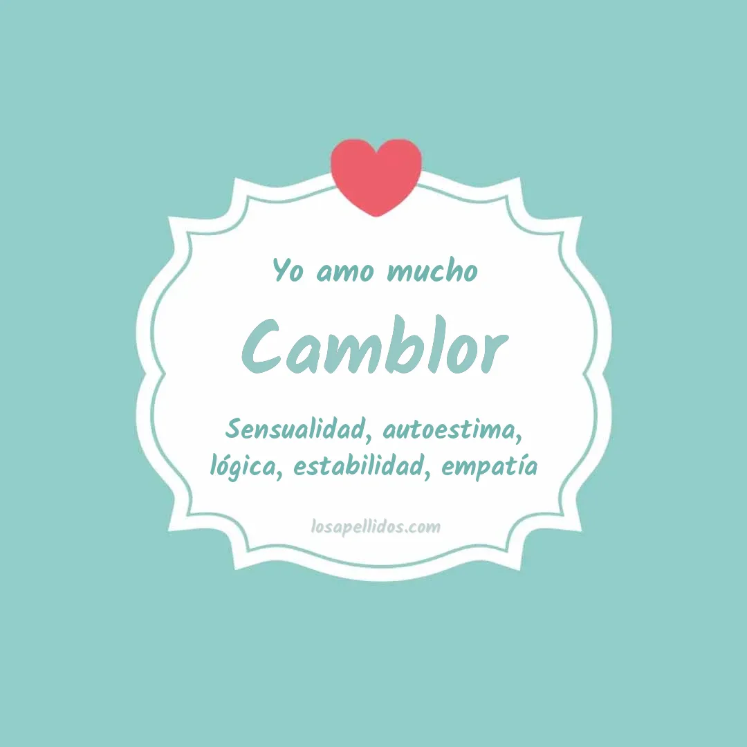 Yo amo mucho Camblor