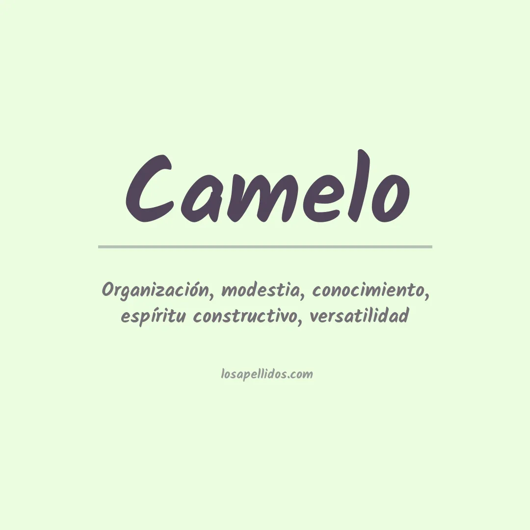 Significado del Apellido Camelo