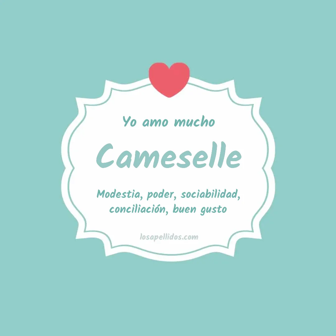 Yo amo mucho Cameselle