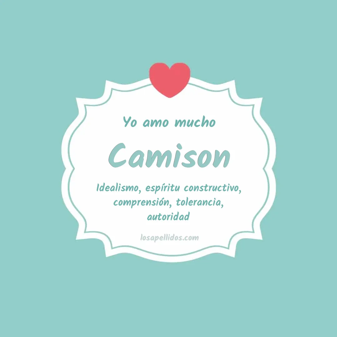 Yo amo mucho Camison