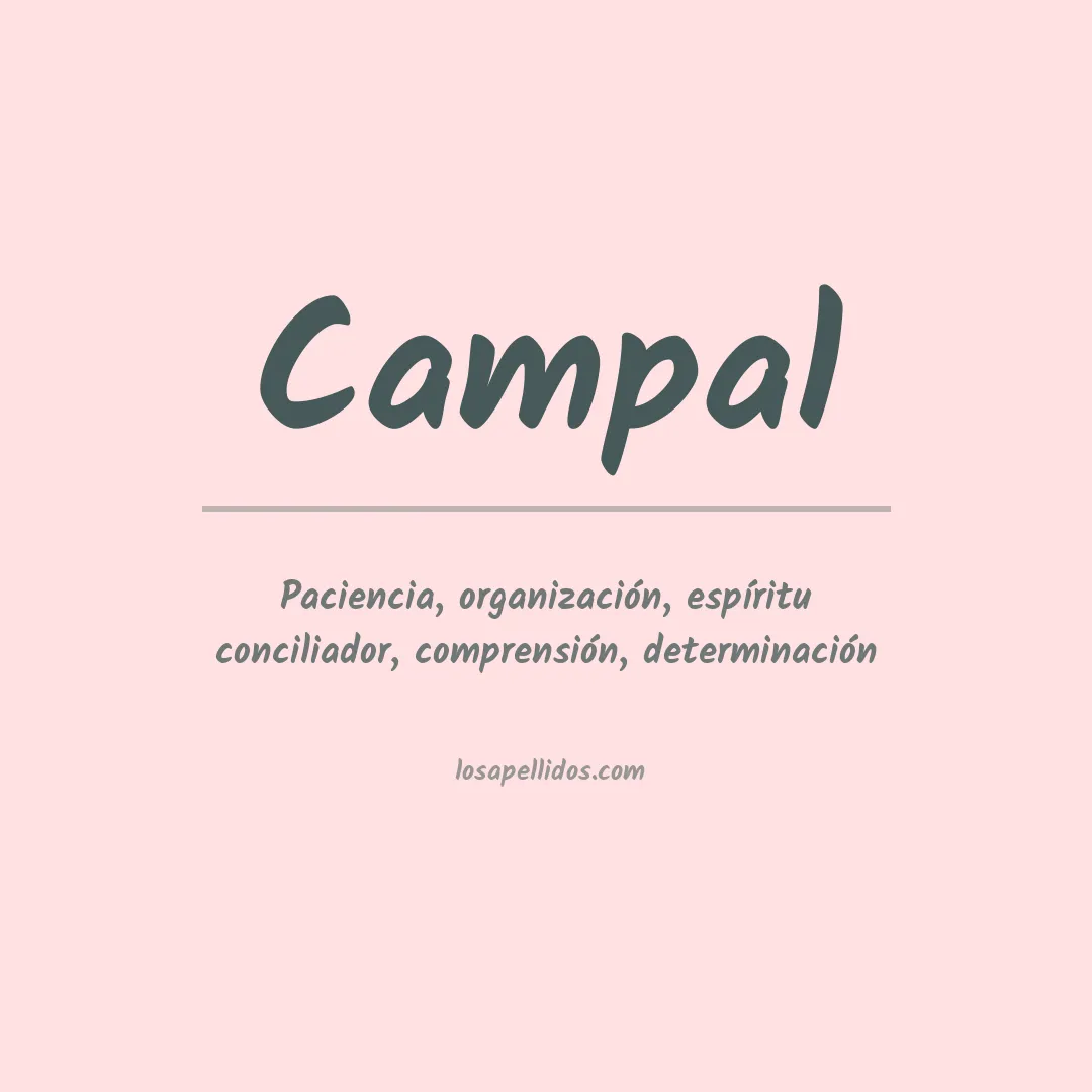 Significado del Apellido Campal