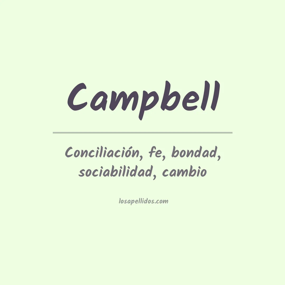 Apellido Campbell