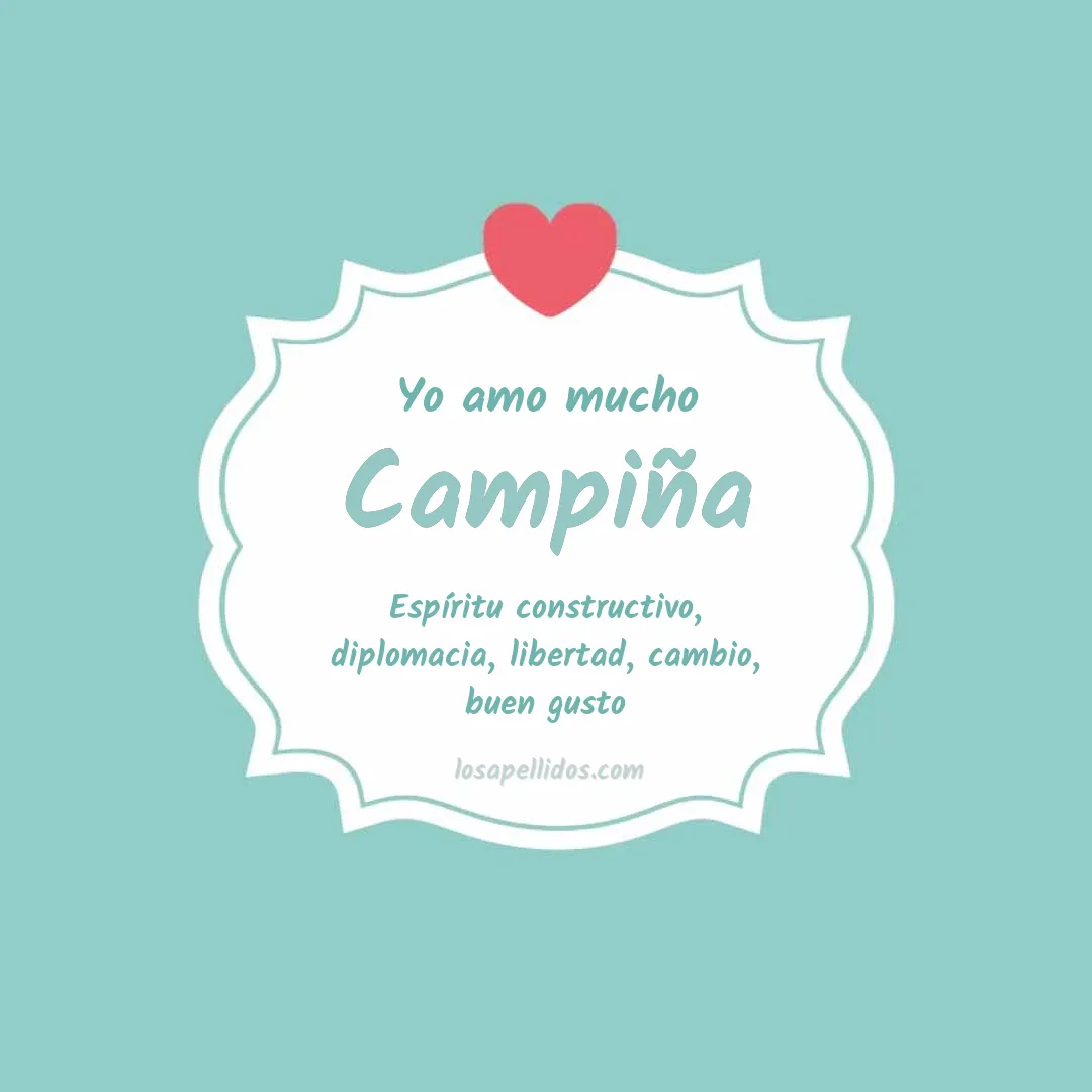 Yo amo mucho Campiña