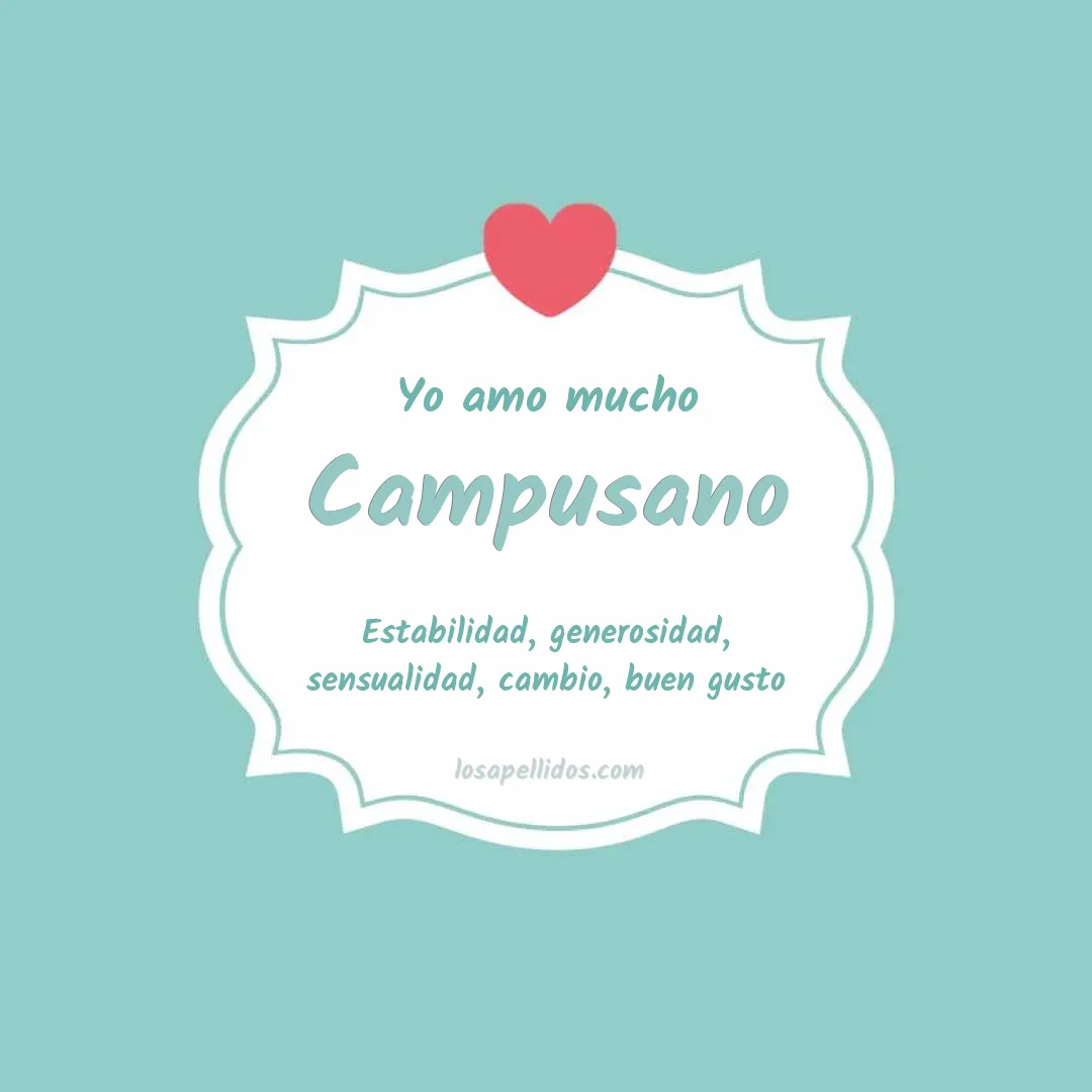 Yo amo mucho Campusano