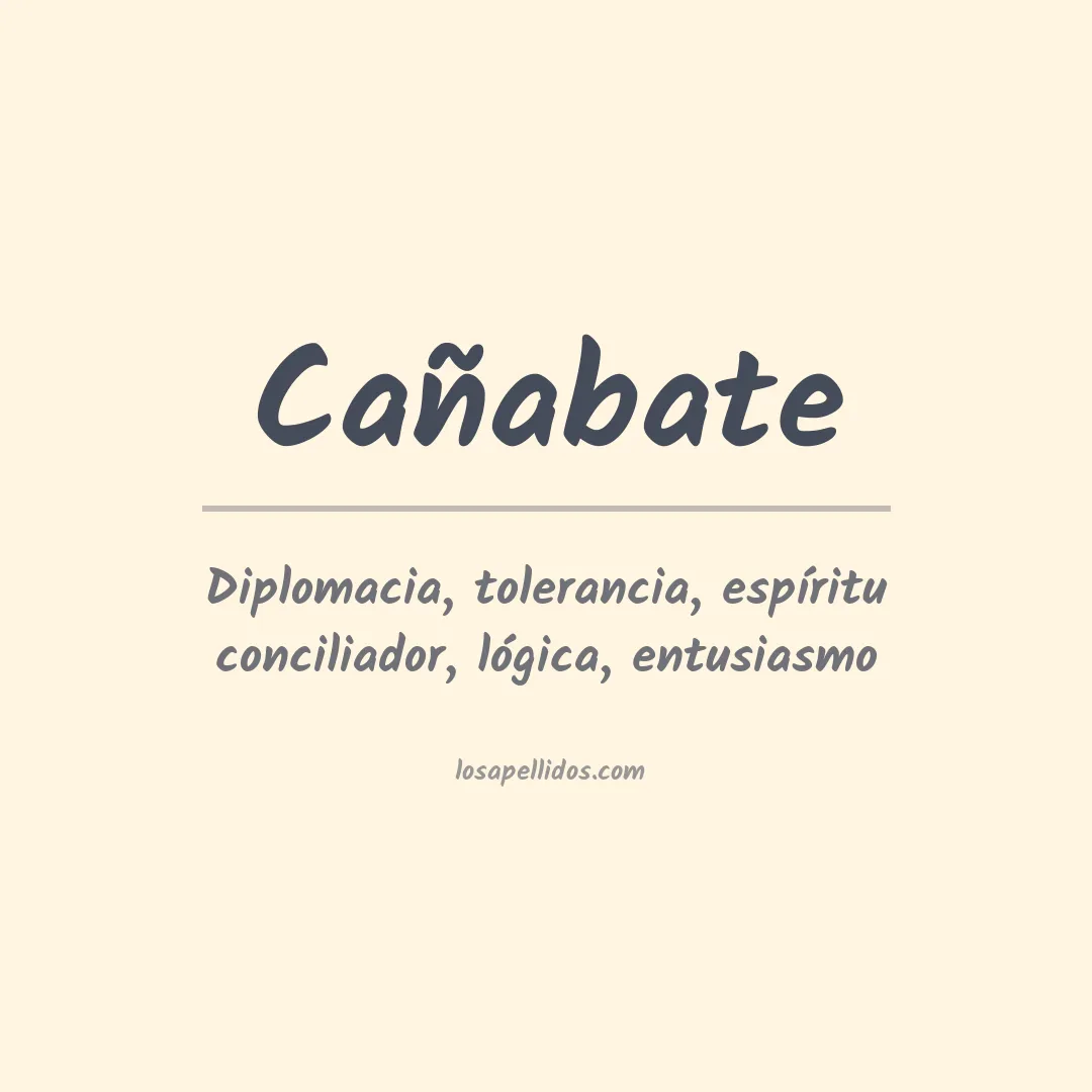 Significado del Apellido Cañabate