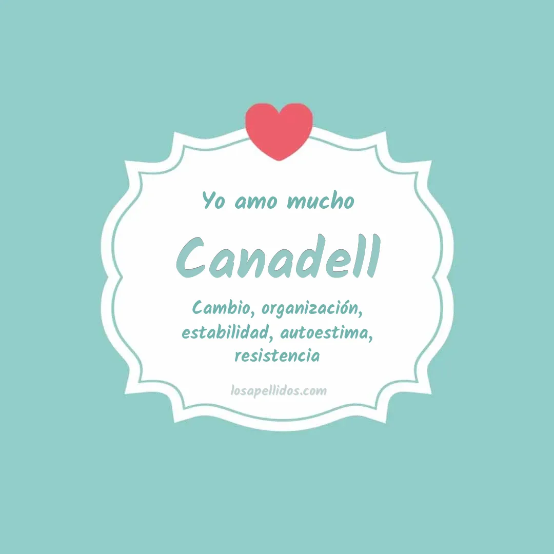 Yo amo mucho Canadell