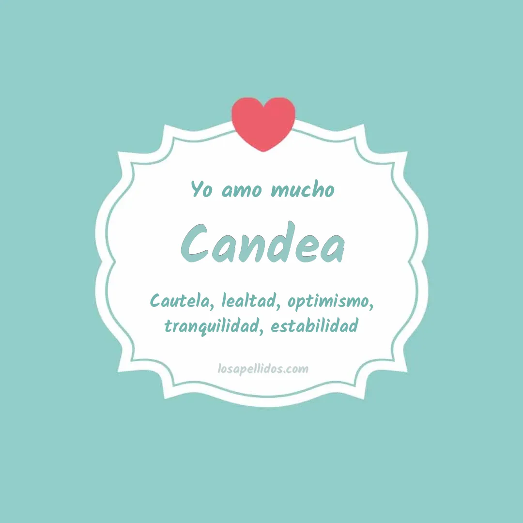 Yo amo mucho Candea