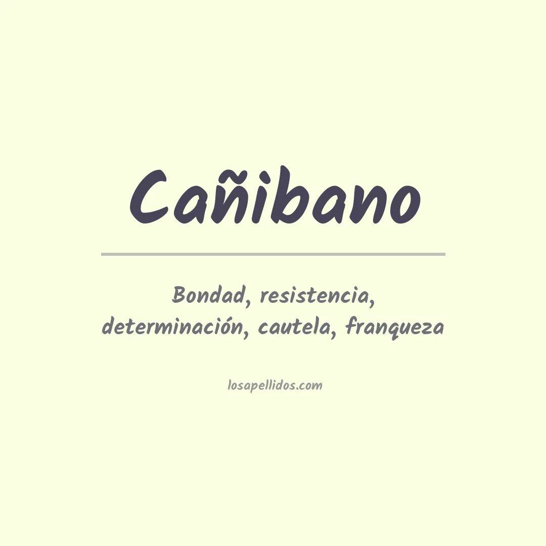 Significado del Apellido Cañibano