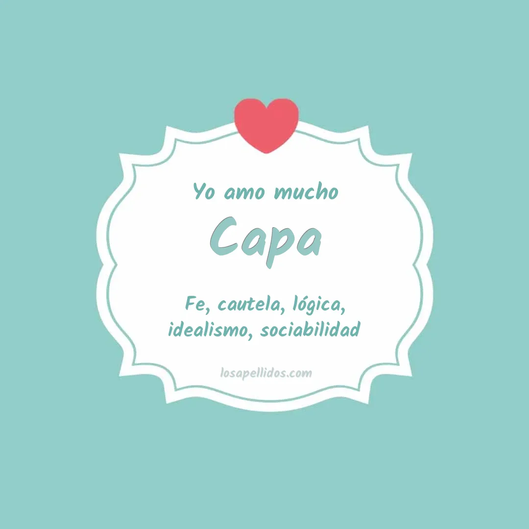 Yo amo mucho Capa