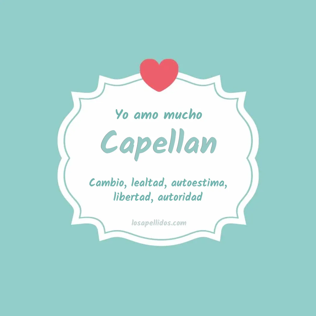 Yo amo mucho Capellan