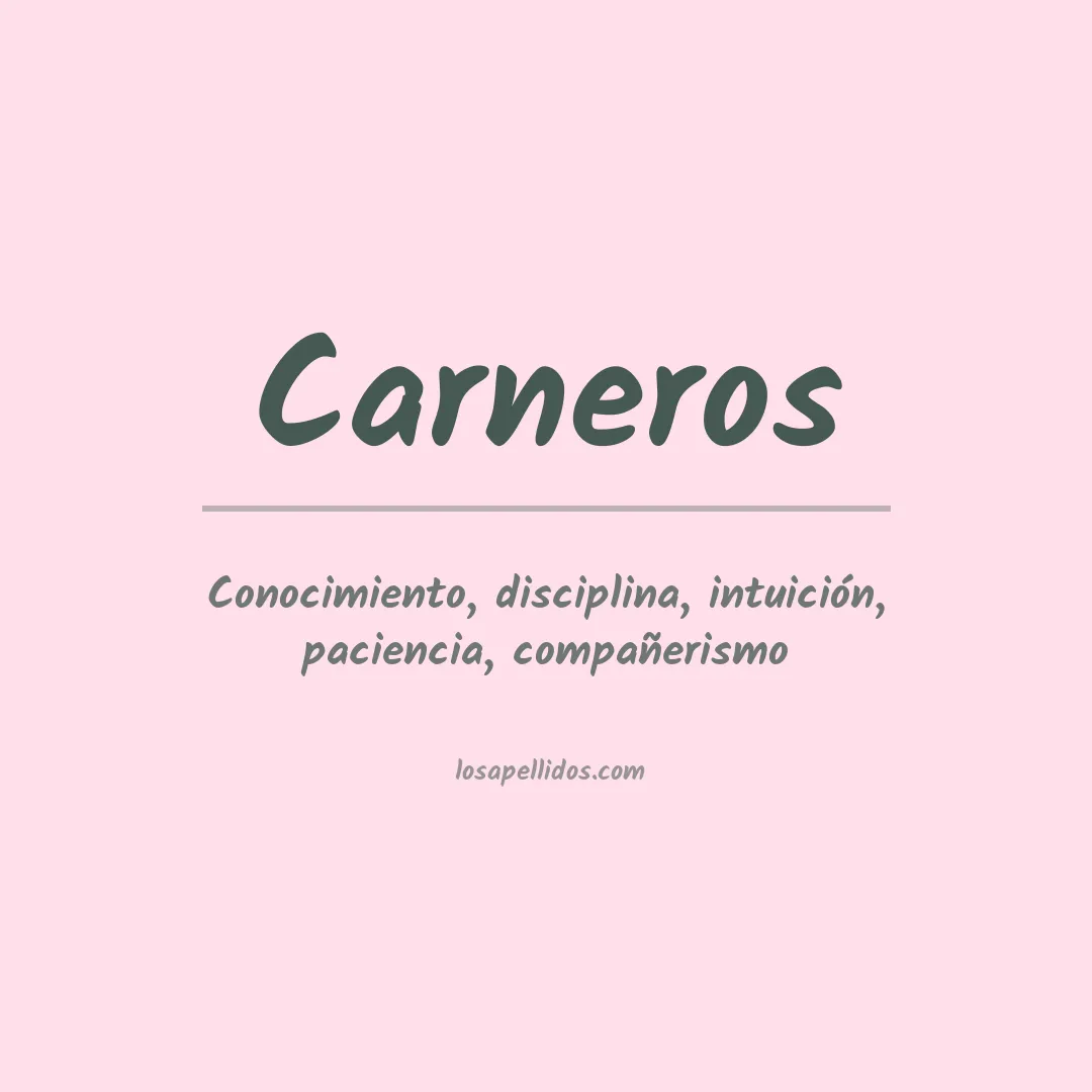 Significado del Apellido Carneros