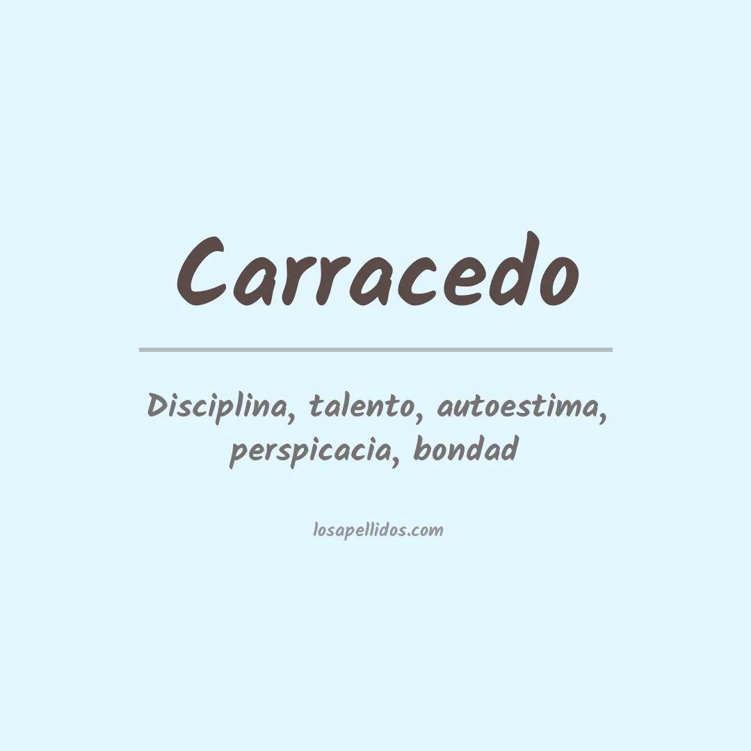 Significado del Apellido Carracedo