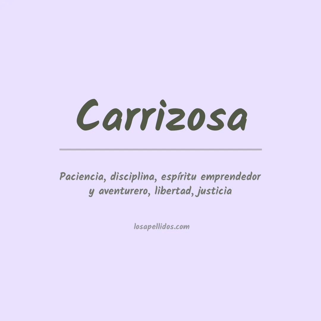 Significado del Apellido Carrizosa