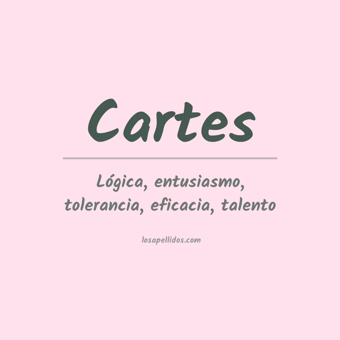 Significado del Apellido Cartes