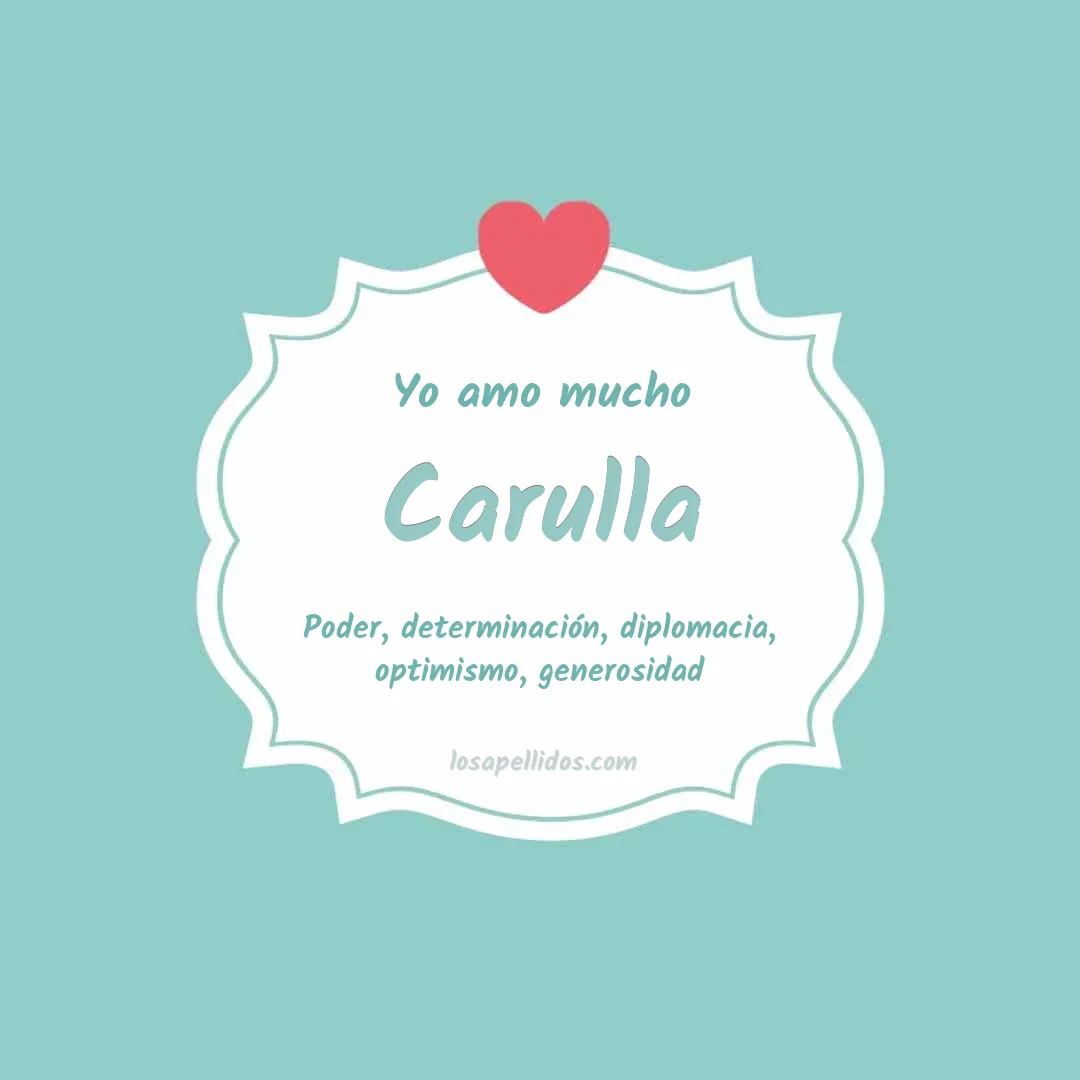 Yo amo mucho Carulla