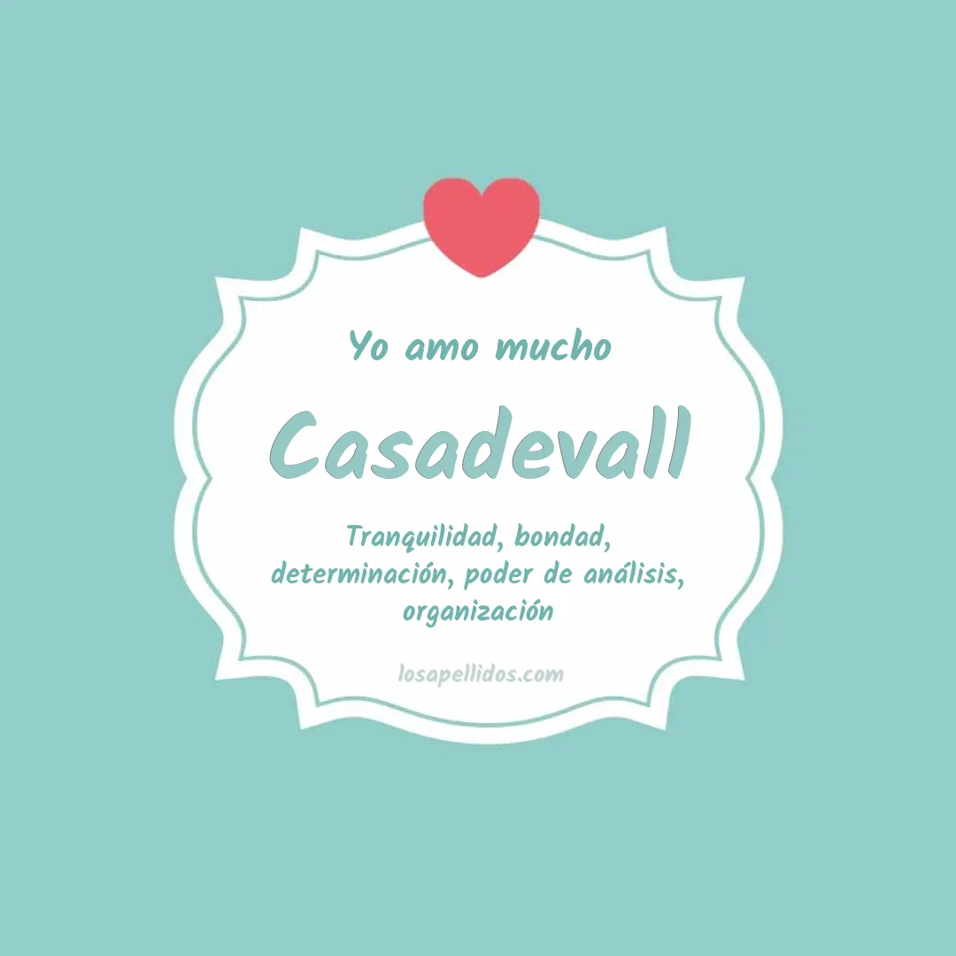 Yo amo mucho Casadevall