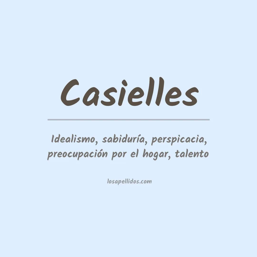 Significado del Apellido Casielles