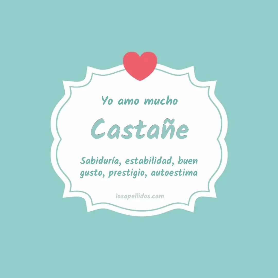 Yo amo mucho Castañe