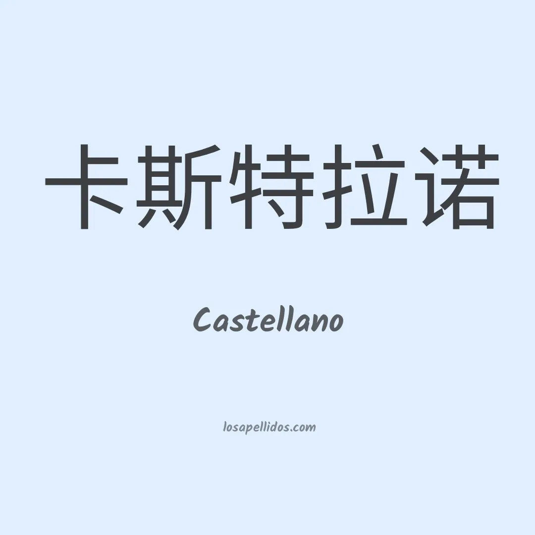 Castellano en chino