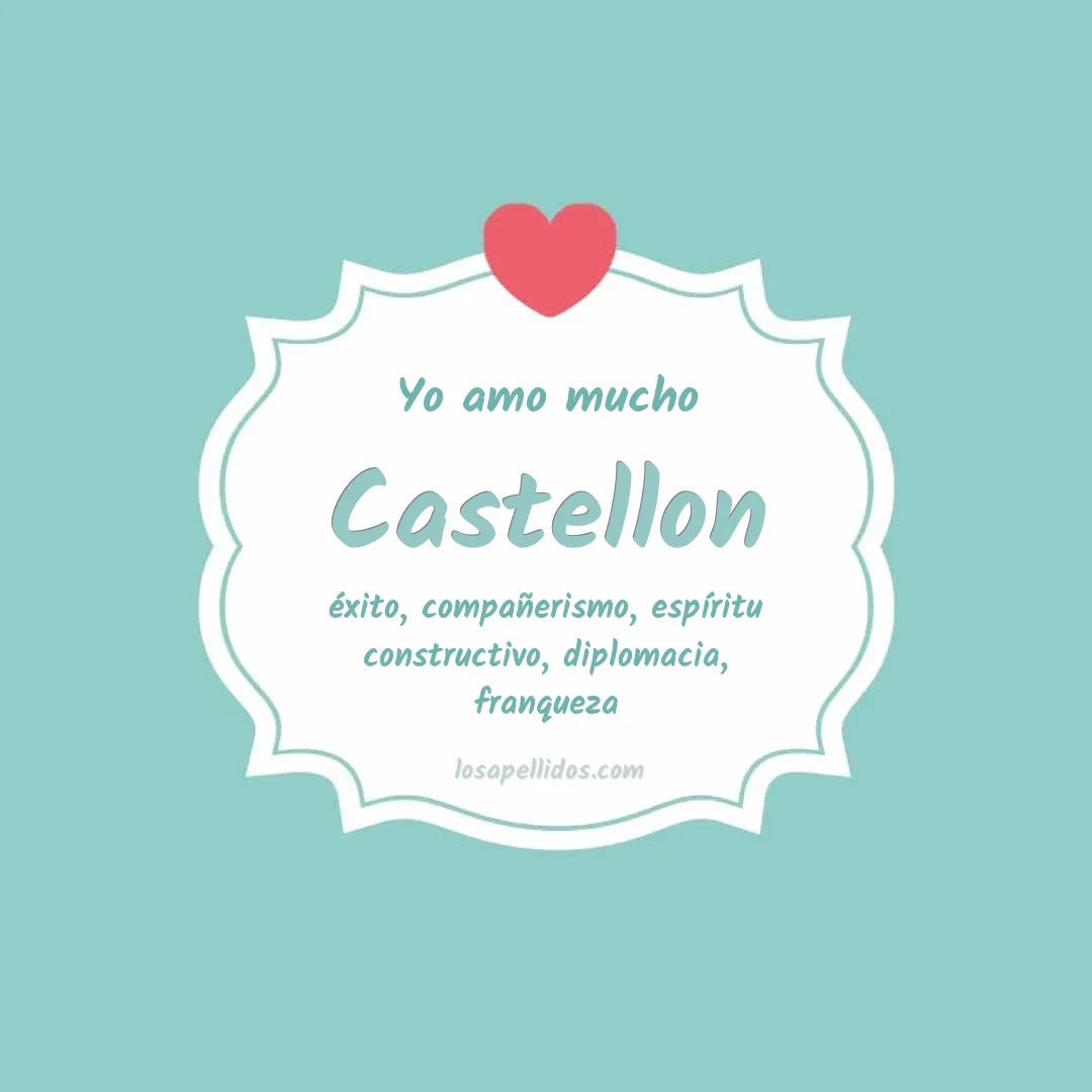 Yo amo mucho Castellon